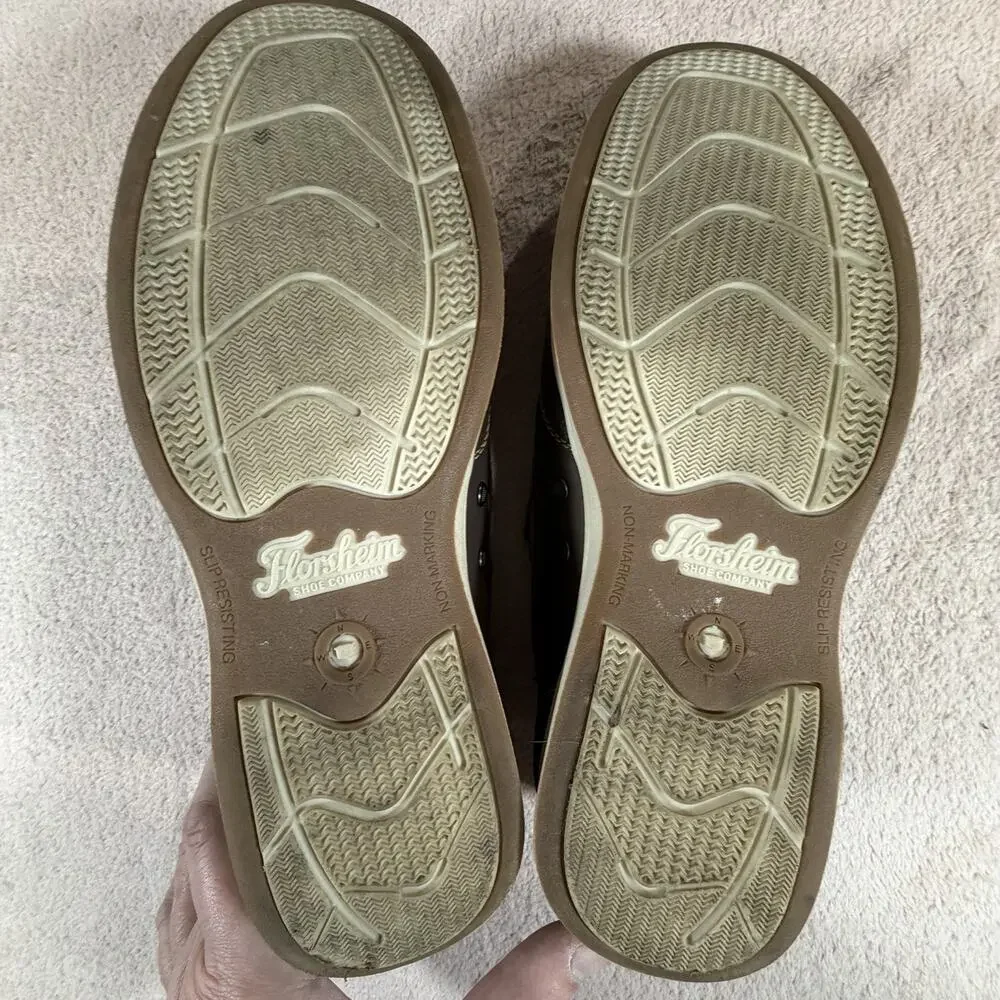 Florsheim Lakeside Slip On Men 12M Leather Moc Toe Shoes